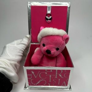 Victoria’s Secret Plush Bear in the box Limited edition Christmas